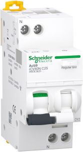 Acti9 iCV40N Intrerupator Automat Diferential RCBO 1P+N C 25A 30mA 6kA AC A9DE3625