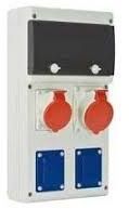 Tablou organizare santier precablat IP44 8 module 5P 32A + 5P 16A + 2xSchuko