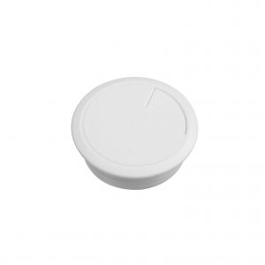 2xSuport trecere cabluri, diam.60mm, alb 2 buc