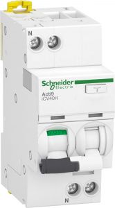 Acti9 iCV40N Intrerupator Automat Diferential RCBO 1P+N B 25A 30mA A A9DG4625