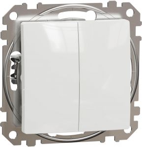 SEDNA Design Intrerupator cap scara dublu Conexiuni fara surub 10AX Alb