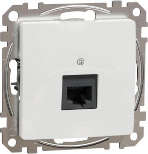 SEDNA Design Priza simpla date Rj45 Utp Cat.5E Alb
