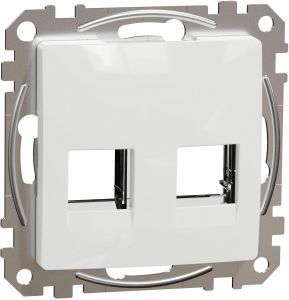 Placa TRANSPARENT RJ45, alb