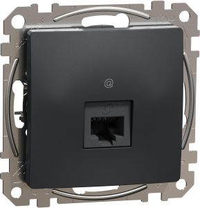 SEDNA Design Priza simpla date Rj45 Utp Cat.5E Antracit