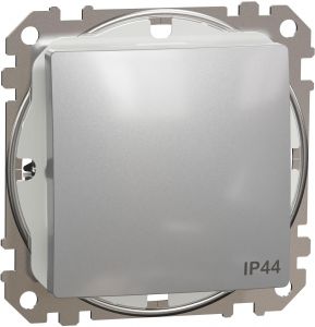 SEDNA Design Intrerupator simplu Conexiuni fara surub 10AX IP44 Aluminiu