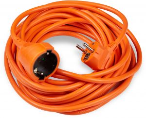 Cordon prelungitor Fisa+Priza 3x1.5mm2 Portocaliu 20 m