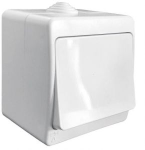 Gunsan Intrerupator simplu Aplicat IP54 Alb