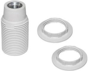 Dulie cu filet M10 E14 Alb Termoplastic