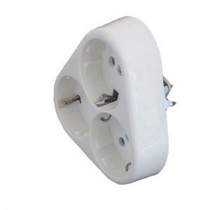 VIKO Priza tripla cu impamantare IP20 Alb - Viko