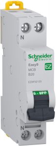 Easy9 Siguranta automata 4.5kA 1P+N B 20A EZ9P32120