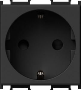 MODUL Priza simpla cu impamantare Negru VM10SB Tem