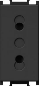 MODUL Priza simpla fara impamantare Negru VM20SB Tem
