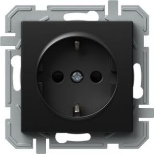 LOGIQ Priza simpla 2P+E 16A Negru