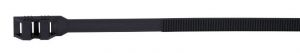 Faşete PA12 rezistente la UV, negre 132×9mm, D=4-27mm, PA12