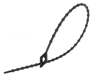 Fasete tip perlă reutilizabile, negre 200×1,8mm, D=5-59mm, PA6.6
