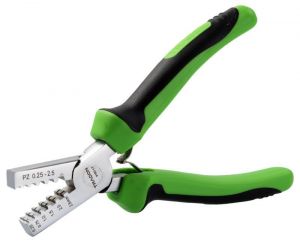 Presă de sertizat tub de capăt izolat, neizolat şi dublu 0,25-2,5mm2