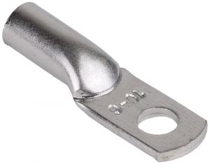 Papuc inelar neizolat din ţeavă de Cu electrolitic, stanat 4mm2, M6, (d1=3.8mm, d2=6.4mm)