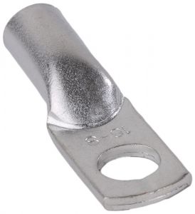 Papuc inelar neizolat din ţeavă de Cu electrolitic, stanat 16mm2, M6, (d1=6.8mm, d2=6.4mm)