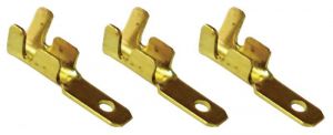 Fişă glisantă neizolată, alamă 2,8×0,5mm, 0,5-1mm2