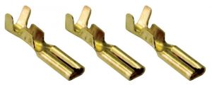 Mufă glisantă neizolată, alamă 2,8×0,5mm, 0,5-1mm2