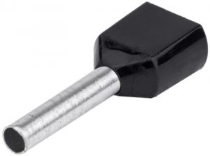 Tub de capăt dublu, izolat (PA6.6),cupru el. stanat 2×1,5mm2, L=8mm