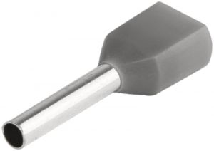 Tub de capăt dublu, izolat (PA6.6),cupru el. stanat, gri 2×4mm2, l=12mm