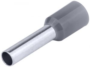 Tub de capăt izolat (PA6.6),Cu electrolitic stanat, gri 4mm2, L=16,5mm