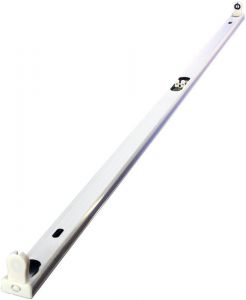Corp de iluminat deschis, pt. tuburi luminoase T8, cu LED 230 VAC, max. 11 W, 600 mm, G13