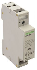 Contactor modular de instalaţii 230V, 50Hz, 1 Mod, 2×NO, AC1/AC7a, 25A,