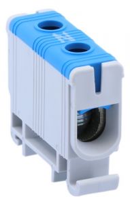 Clemă de derivaţie, fixare pe şină, albastră 6-50mm2, max. 1000VAC/1500VDC, max.160A
