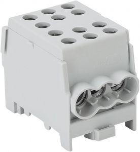 Clemă derivaţie, fixare peșină, gri 6-35mm2, max. 1000VAC/DC, max.125A