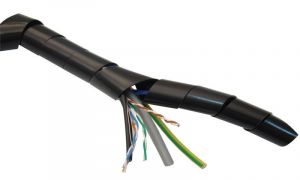 Bandă spirală pentru strângerea conductoarelor, negru dmin-dmax=7-40mm, PE