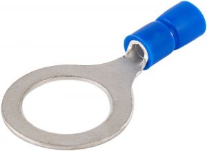 Papuc inelar izolat, cupru electrolitic stanat, albastru 2,5mm2, M12, (d1=2,3mm, d2=13mm), PVC