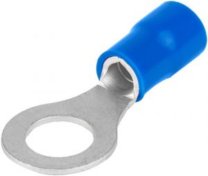 Papuc inelar izolat, cupru electrolitic stanat, albastru 16mm2, M10, (d1=5,7mm, d2=10,5mm),PVC