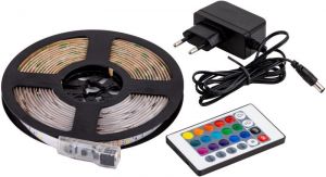 Set de bandă cu LED-uri, de exterior 220-240V, 50Hz, 83lm/W, 4,8W/m,400lm/m W=10m, 5m, RGBW, IP44