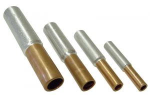 Mufă neizolată cupru-aluminiu (Cu-Al) 70/95mm2, (d1=11,5mm, d2=13,5mm)