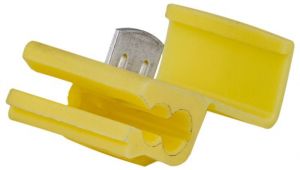Derivaţie conductor tip cuţit (PVC), cupru el.stanat, galben 4-6mm2, 50VDC, max. 50 A