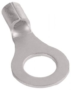 Papuc inelar neizolat,cupru electrolitic stanat 10mm2, M6, (d1=4,5mm, d2=6,4mm)