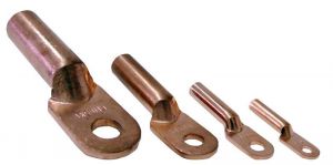 Papuc inelar neizolat, prelungit, din ţeavă de cupru 95mm2, M12, (d1=14mm, d2=12,5mm)