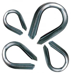 Ochi de protecţie pentru capetele de frânghie şi cablu,oţel d=3-4mm