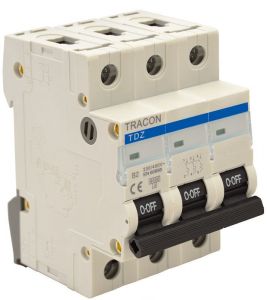 Siguranţă automată, 3 poli, curba caracteristică C 2A, 6kA