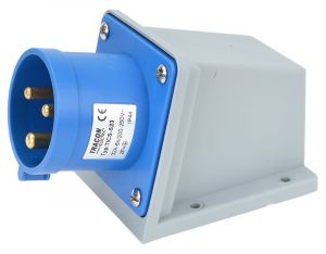 Fişă industrială aparentă 32A, 250V, 2P+E, 6h, IP44