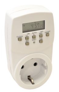 Programator electronic cu priză, săptămânal 230V, 16A, IP20