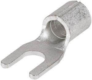 Papuc tip furcă, neizolat, cupru electrolitic stanat 10mm2, M5, (d1=4,5mm, d2=5,3mm)