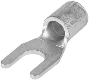 Papuc tip furcă, neizolat, cupru electrolitic stanat 2,5mm2, M6, (d1=2,4mm, d2=6,5mm)