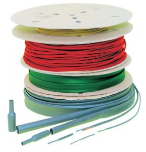 Tub termocontractabil subţire, contracţie 2:1,alb, pe tambur 4,8/2,4mm, POLIOLEFIN