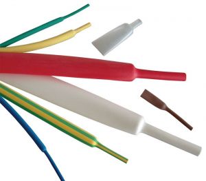 Tub termocontractabil subţire, contracţie 2:1, negru 6,4/3,2mm, POLIOLEFIN