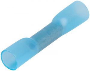 Mufă,izolaţie termocontractabilă,cupru electrolitic,albastru 2,5mm2, (L=36,6mm, d1=2,6mm), PO
