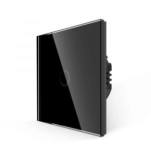 Luxion Intrerupator Simplu cu Touch din Sticla, 500W (negru)