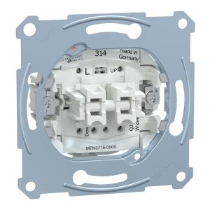 Merten Universal Intrerupator actionare jaluzele 1 pol, incastrat, 10 A, 250 V c.a., fara suruburi